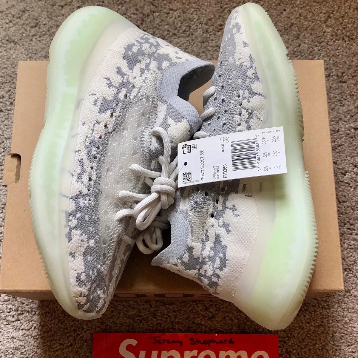 NEW Adidas Yeezy Boost 380 Alien FV3260 DS Men s Size 6 eBay