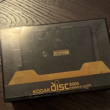 Kodak Disc 8000 Black Disc Camera Outfit w/ Case Original Box