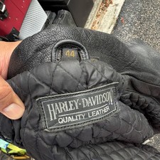 Harley-Davidson Black Leather Motorcycle Jack...