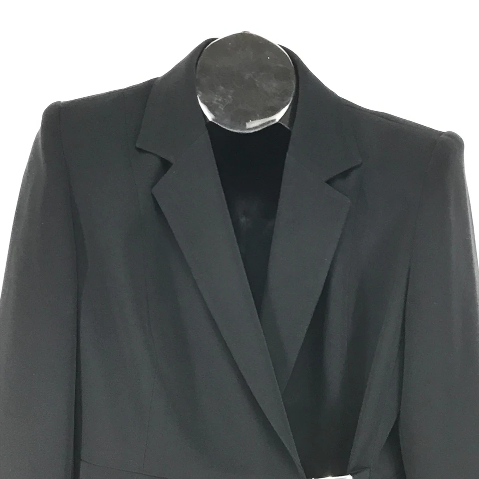 Blazer asimétrico vintage Ice Cube by Michael para mujer talla 10 negro pequeño Foto 2 de 4