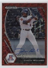 2021 Panini Prizm Draft Picks Red Donut Circle 86/99 Donta' Williams Auto 2u3