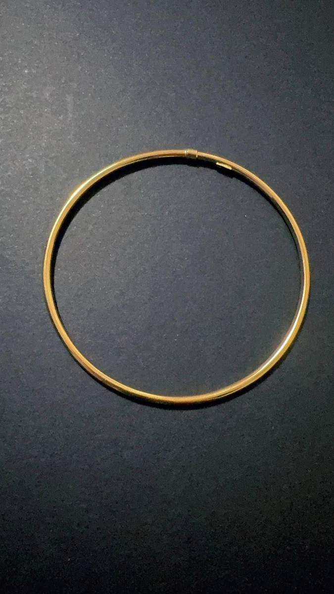 Bracciale rigido con diamanti in oro giallo cesellato Move Noa | 14481-YG