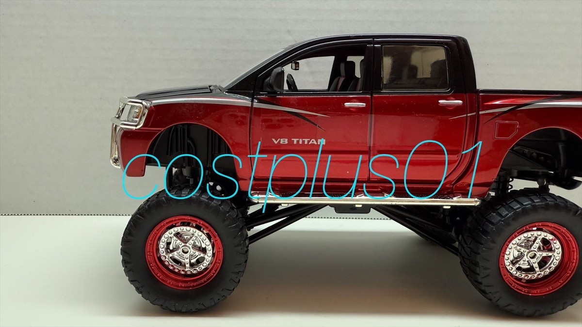 JADA HIGH PROFILE NISSAN TITAN 1:24 RED 2T | eBay