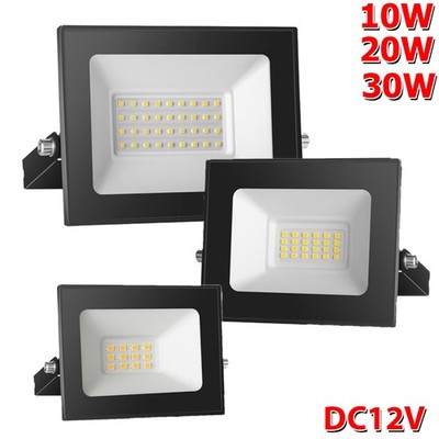 12V LED Fluter Strahler Scheinwerfer DC12V 10W 20W 30W 50W Außen Flutlicht lampe