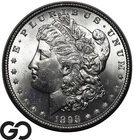 1898 Morgan Silver Dollar Coin, Solid Gem BU++
