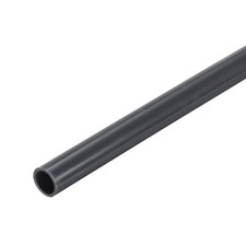 2Pcs Deep Grey PVC Rigid Pipe 8mm ID 10mm OD 12" High Impact, Deep Grey
