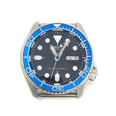 SKX007/SRPD Flat Bezel Insert   PO Style   Light Blue/Silver   CT693
