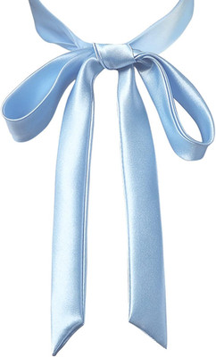 Bow Tie for Women, Satin Ribbon Girls Self-tie Bowtie for Uniform, School, Weddi