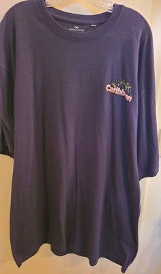 NWT Princess Cruises Caribbean T-shirt Navy Blue Size 3x