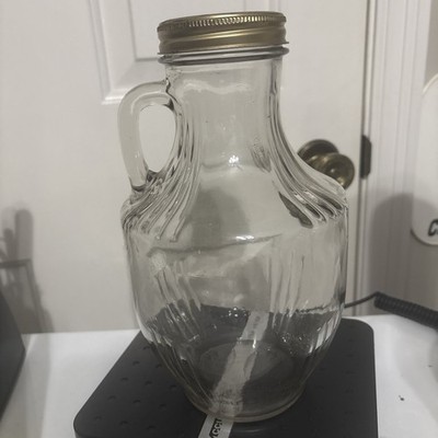 Vintage SPEAS Glass Vinegar Half Gallon Jar Jug Handle