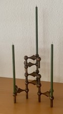 6 STOFF NAGEL Kerzenhalter-Kerzenständer  Vintage  60er, 70er  kupferfarben  TOP