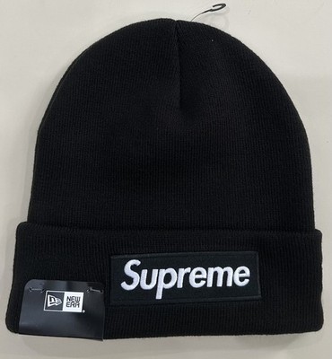 NEW IN BAG Supreme Box Logo Black/Black Beanie FW25 | eBay