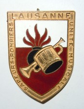 INSIGNE UNITÉ MUSICALE DES SAPEURS POMPIERS DE LAUSANNE ( SUISSE ) - OBSOLETE