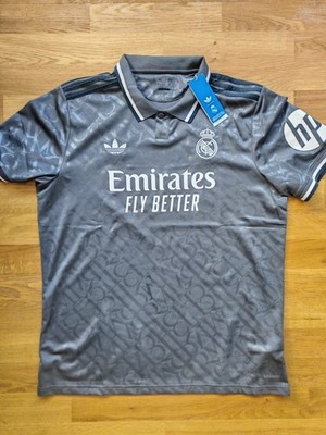 Real Madrid Trikot 2024/25 - XL adidas Ausweichtrikot Grau NEU Auswärtstrikot