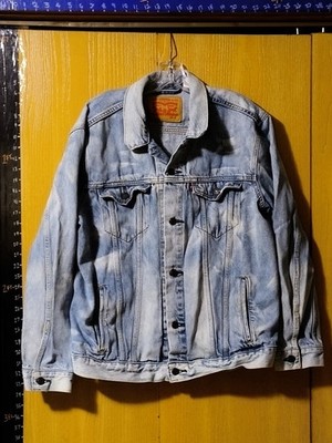 Levi s PC9-723340205 Light Blue Denim Trucker Stonewashed Jacket Men s Size XL