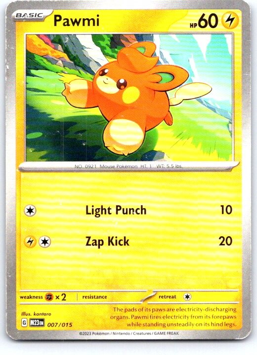 Pawmi 007/015 Promo McDonald's Collection 2023 Pokemon Near Mint