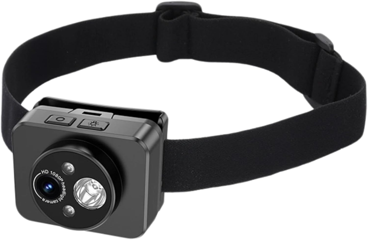 Head Mounted Camera, 1080P Sports Video Camera with LED Light, Sports Recorder A