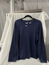 Under Armour Athletic Tee, Size XL, Mens Long Sleeve Team Tech drifit T-Shirt