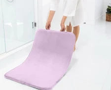 GORILLA GRIP Memory Foam Bath Mat, Soft Purple