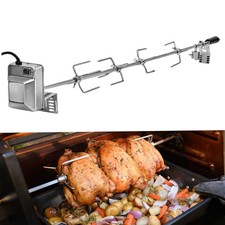 Kit de asador de parrilla universal asador de barbacoa 32"/39" varilla de saliva motor eléctrico parrilla