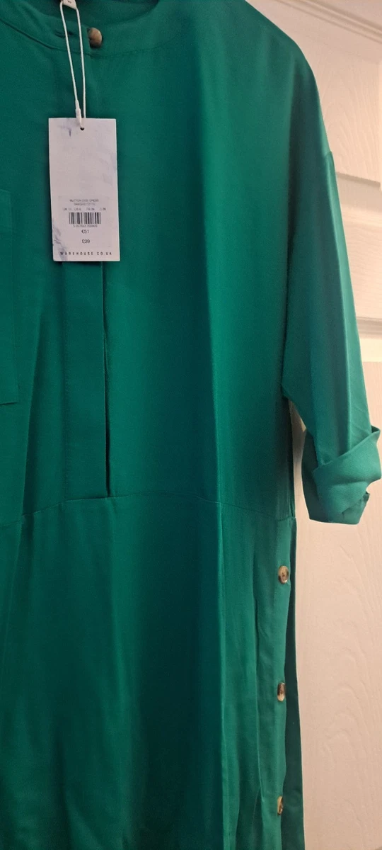 Warehouse Green Shirt Dresses for sale