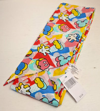 NEW DISNEY PARKS STORE MICKEY MOUSE 80S FLASHBACK 90" SCARF ANGLED ENDS RETRO