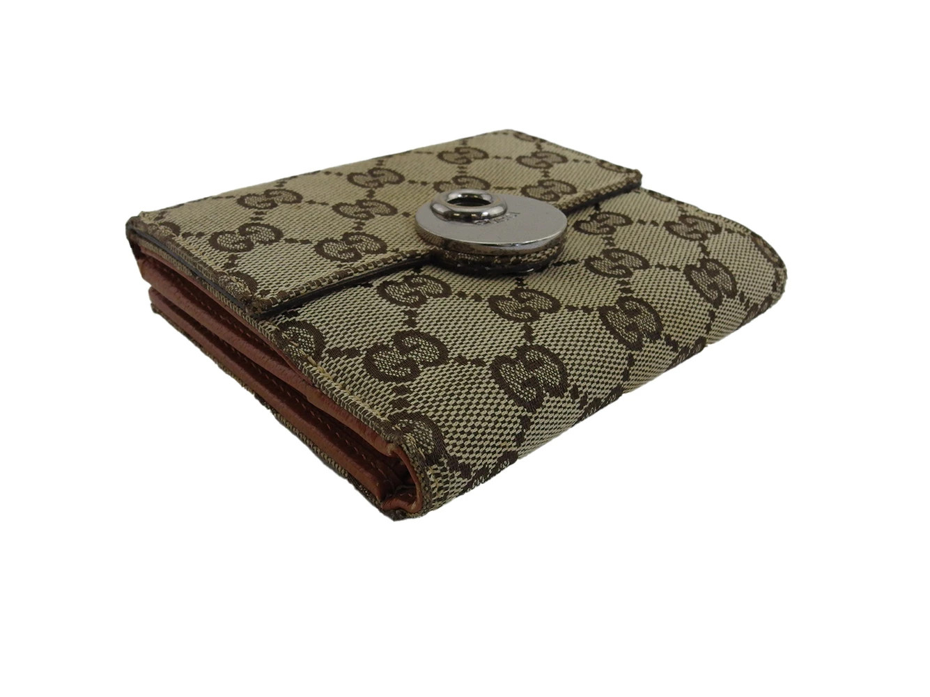GUCCI Bifold Wallet GG Pattern Eclipse Brown Leat… - image 3