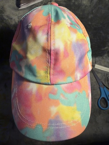 Unbranded Strapback Baseball Cap Multicolor One Size Adjustable Tie Dye FF