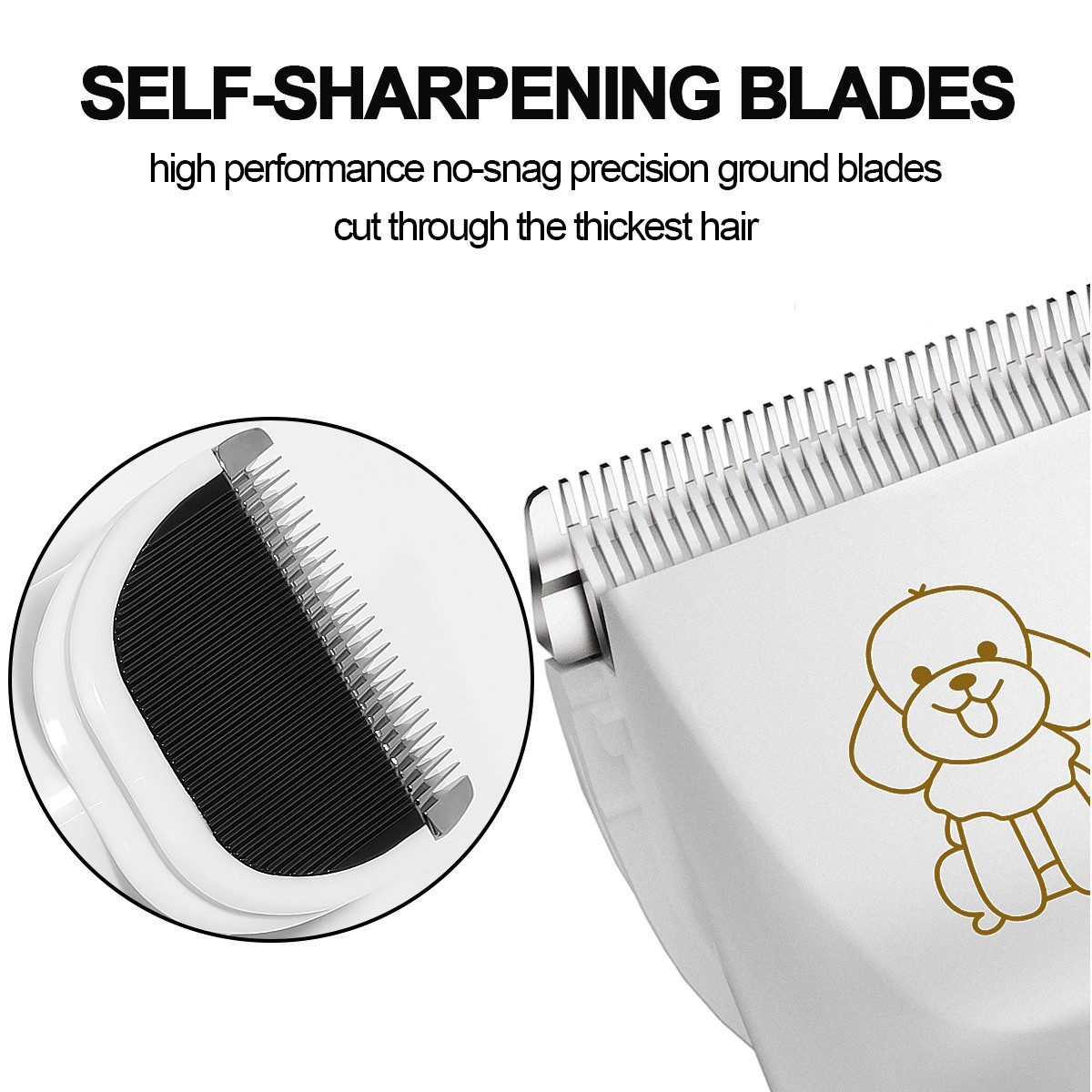 Pet Hair Clipper Dogs Cats Quiet Electric Hair Fur Trimmer Cordless Grooming Kit