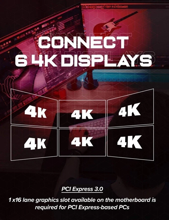 Radeon 7750 2GB GDDR5 6 4k Monitor Graphics Card, 6 Mini DisplayPort Outputs,... - Image 3 of 4