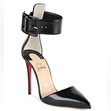 Christian Louboutin size 37.5 Harler 100 ankle strap pumps