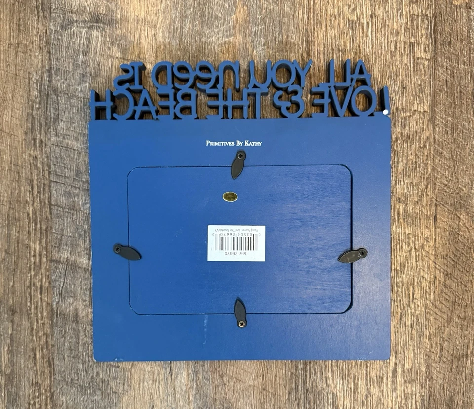 Picture Frame Beach Saying - Costal Blue Color - Primitives by Kathy - Image 2 of 2