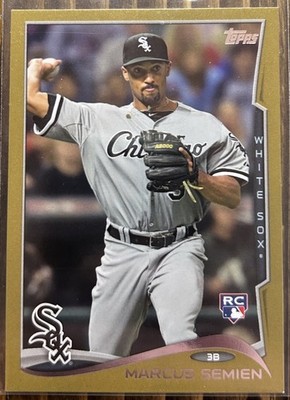 2014 Topps Marcus Semien #429 Gold /2014 RC White Sox Rangers Blue Jays Rookie