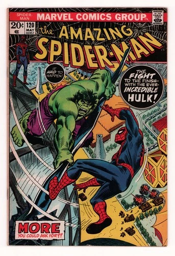 Amazing Spider-Man #120 HULK JOHN ROMITA Bronze Age Marvel 1973 VG