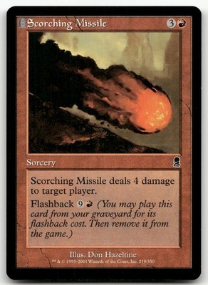 Scorching Missile #219 (NM) Odyssey ODY Magic MTG