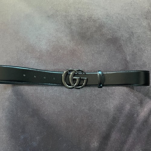 Auténtico Cinturón Gucci Ancho GG Marmont Talla 100/40
