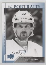 2017-18 Upper Deck Portraits Platinum Blue 4/5 Daniel Sedin #P-3 HOF 0c3
