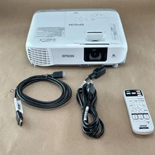 Epson PowerLite 108 LCD Projector – Remote, HDMI, Cord - New Lamp