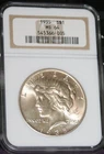 1935 P SILVER PEACE DOLLAR  NGC MS64