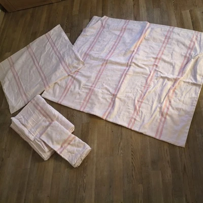 Edle 4 tlg Bettwäsche Kopfkissen + Bettdecke v. Planet DDR Einzelbettgröße rosa  - Bild 1 von 4
