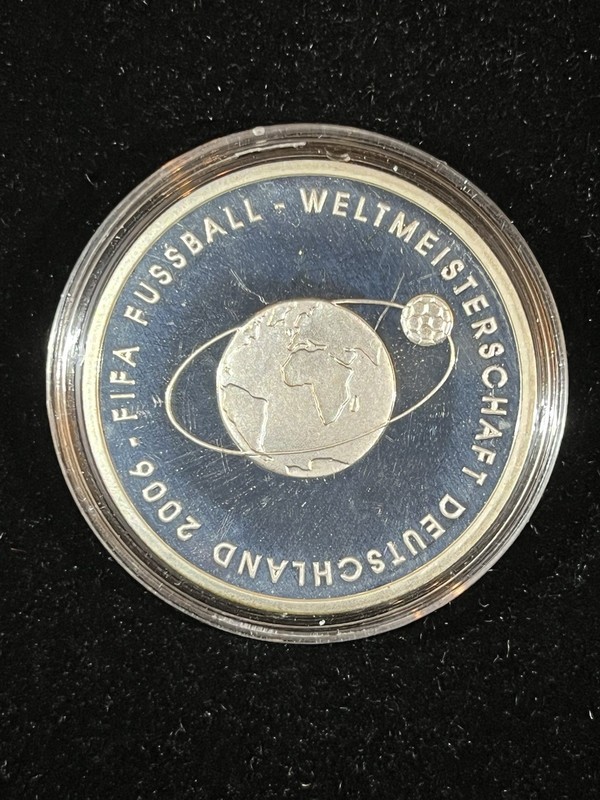 2004 GERMANY FIFA World Cup 06 Football Soccer Silver German Coin