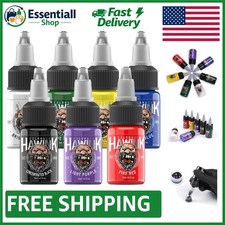 Professional Tattoo Ink Set - 7 Vibrant 15ml Colors for Lasting Shades