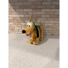 Disney Parks Authentic Pluto Reindeer Holiday Stuffed Animal Plush