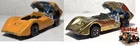 Hot Wheels Redlines McLaren M6A, Gold & Unspun Orange, 1969 Grand Prix, Lot of 2