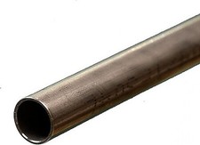 K-S Round Stainless Steel Tube 7/16'' x 12'' - Hobby and Craft Metal Tubing