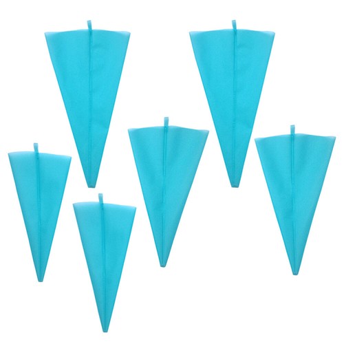 6 PCS Silicone Piping Bag Reusable Cakes Decorating Kit Supplies Cupcake Icing
