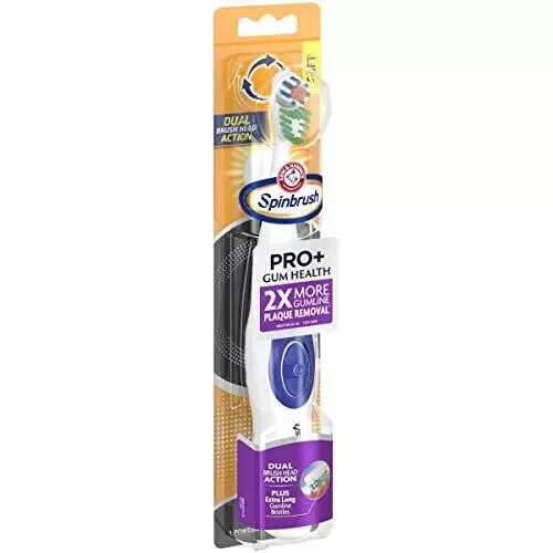 Arm & Hammer Spinbrush PRO+ Gum Health Powered Toothbrush 2x More Plaque Removal - Picture 2 of 2