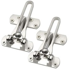Home Security Door Lock, 2 Pack Latch Guard Clasp Front Door Locks for Kids,