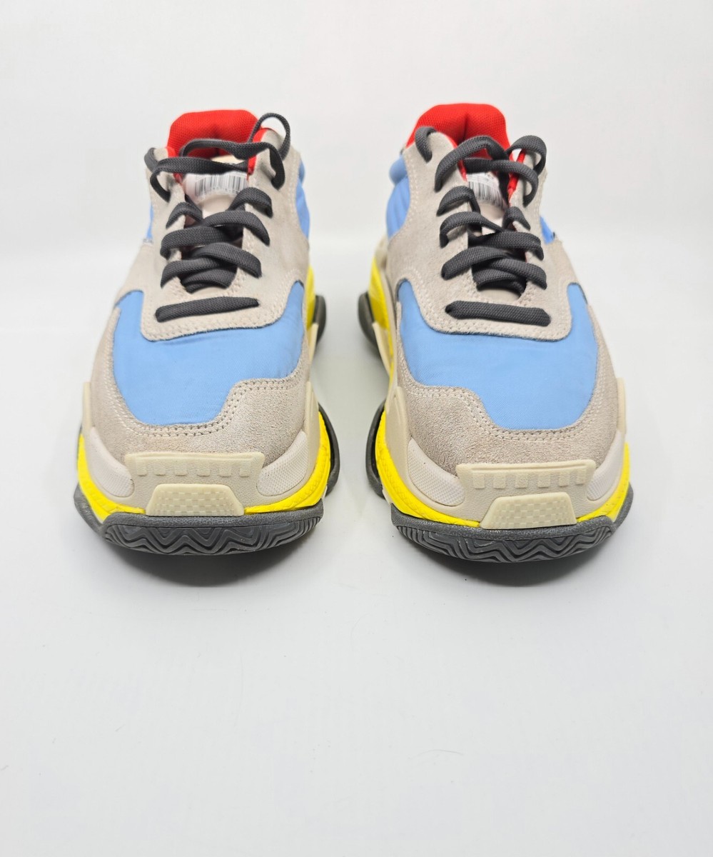 Balenciaga Triple S 2.0 Sneakers Light Gray Blue Yellow Balenciaga Triple S 2.0 Sneakers Light Gray Blue Yellow