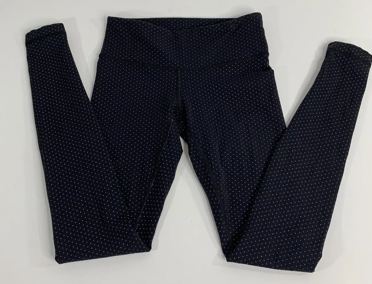 Lululemon Black with White Polka Dots Leggings Size 4